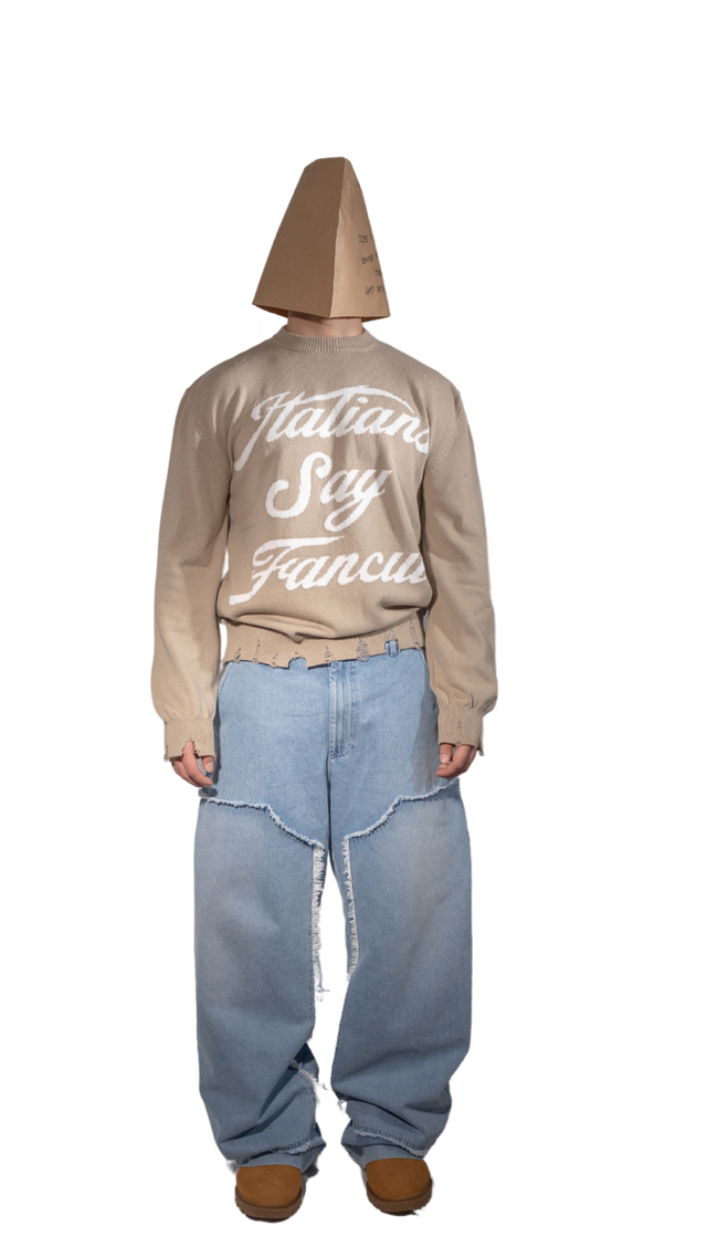 Italians Destroyed Sweater