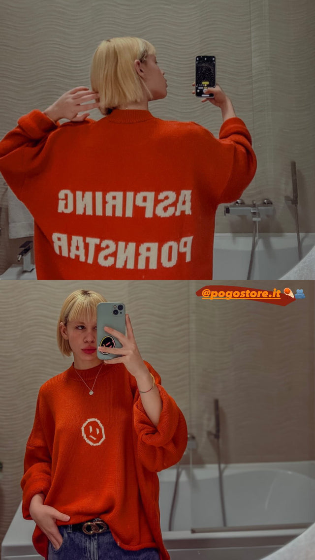 P*rnstar Crop Sweater