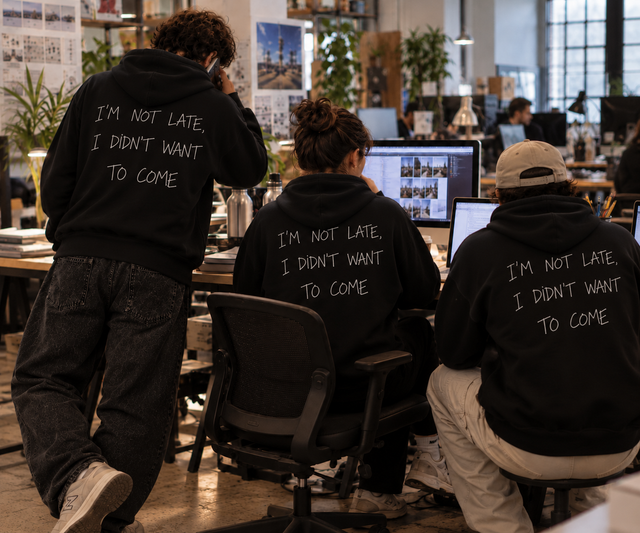 I'm not late Hoodie