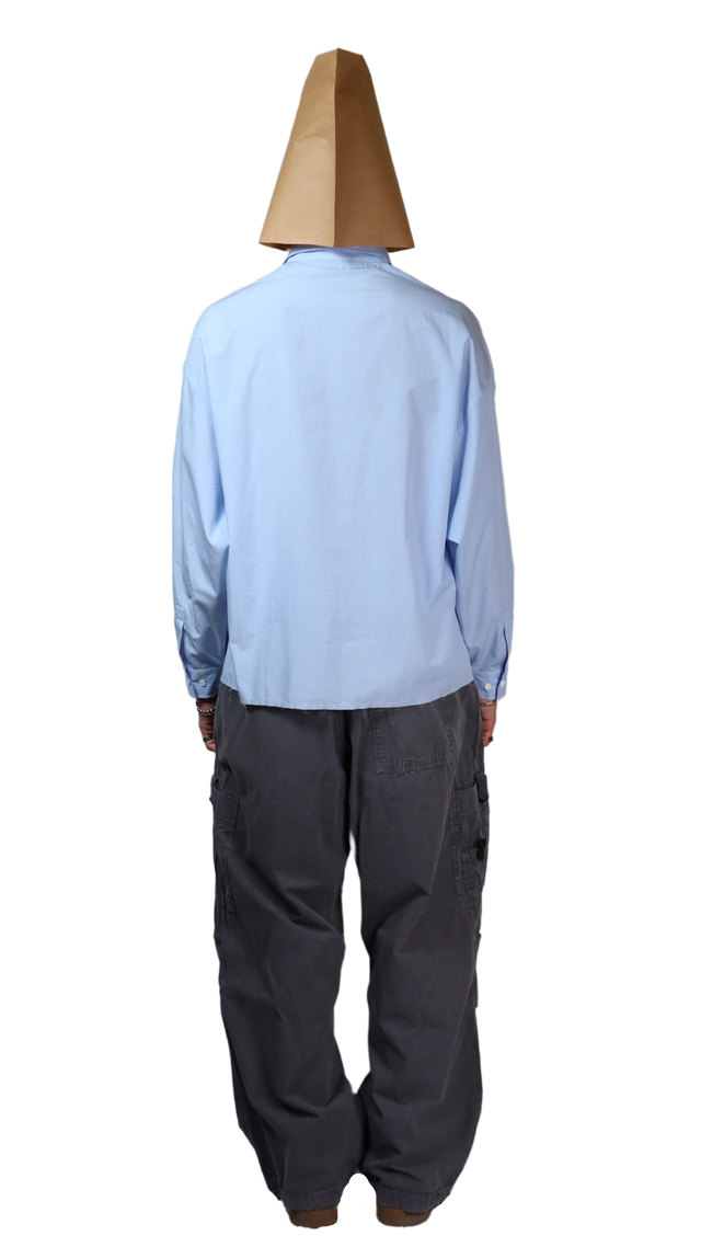 Camisa Azul Rayas Aterrorizadas