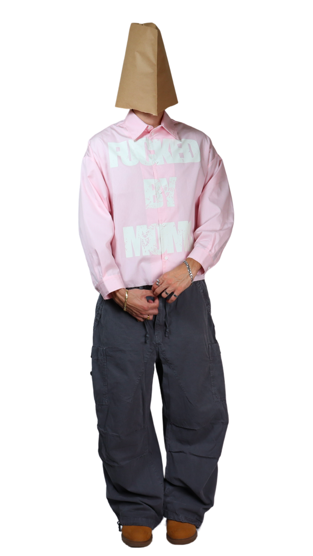 Camisa rosa a rayas Fuck*d
