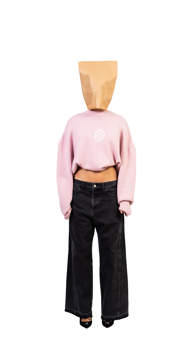 Titties Pink Crop Sweater - Pogostore.it