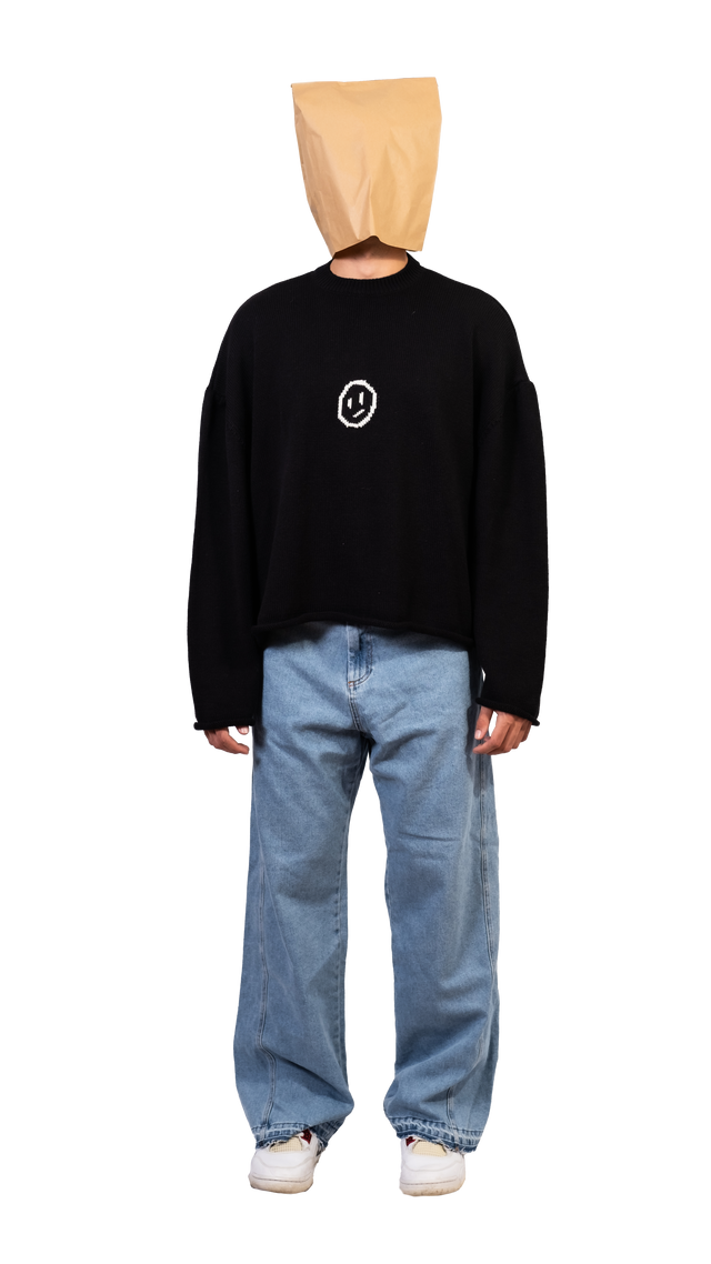 Hard Black Crop Sweater - Pogostore.it