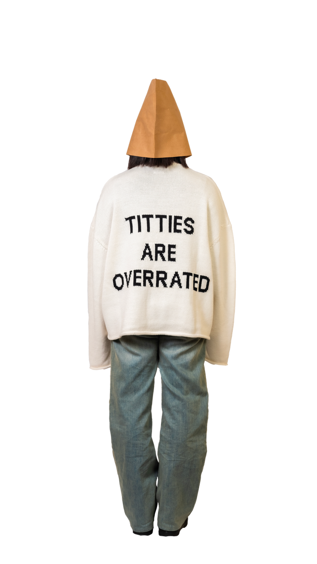 Titties White Crop Sweater - Pogostore.it