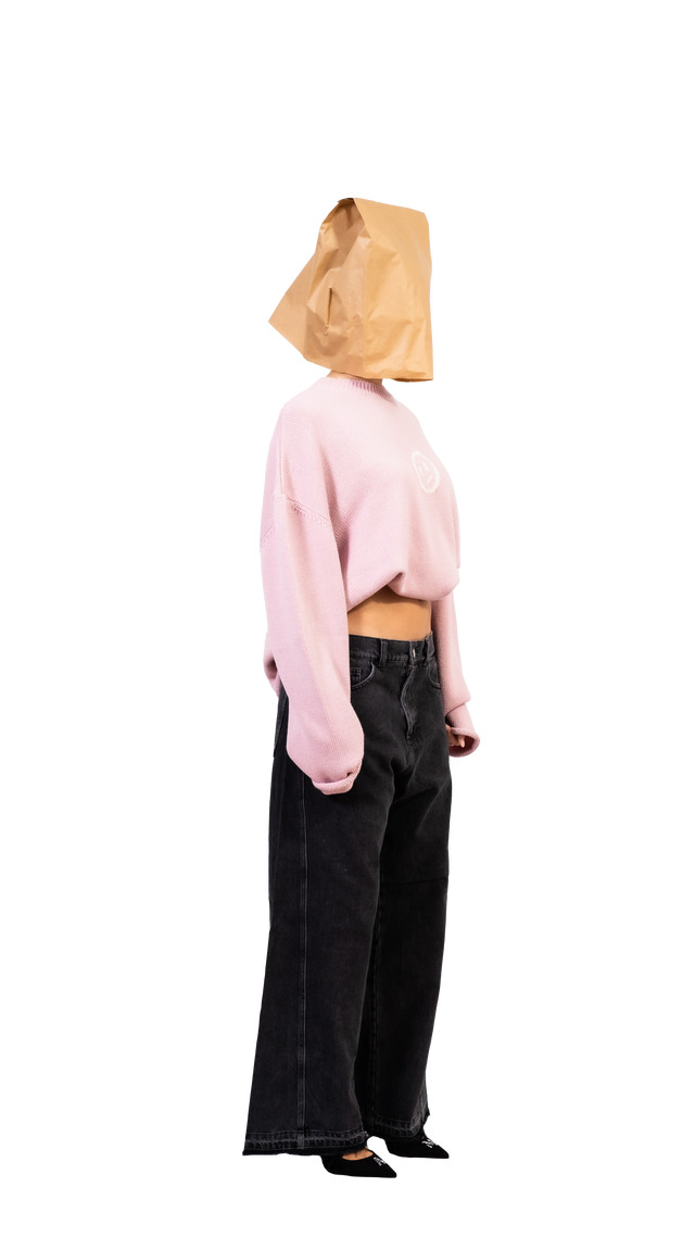 Titties Pink Crop Sweater - Pogostore.it