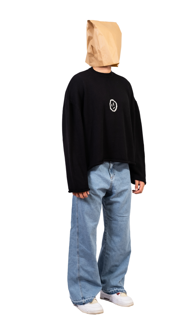 Hard Black Crop Sweater - Pogostore.it