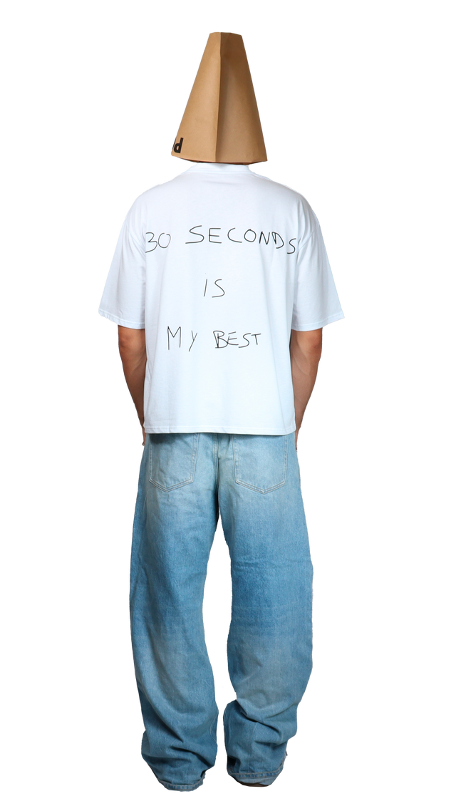 30 Seconds White Tee