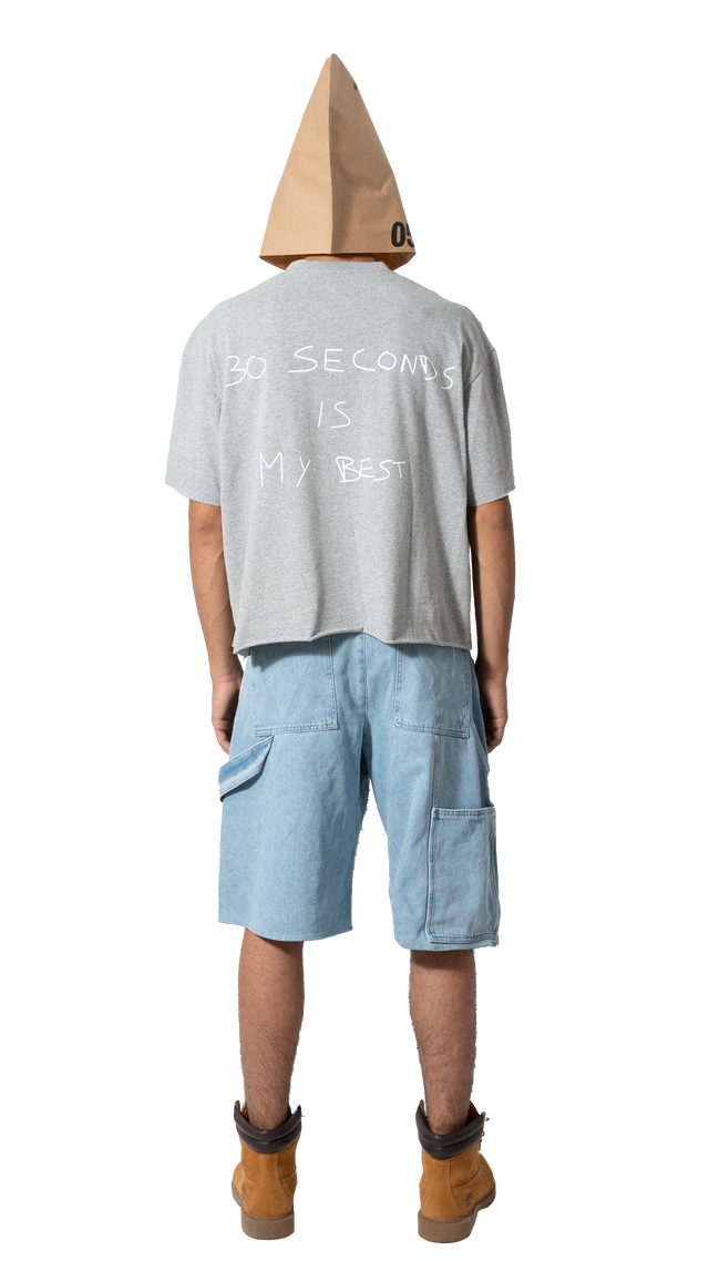 [TAGLIO VIVO] 30 Seconds Grey Tee