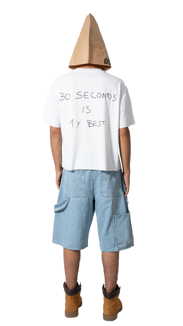 [TAGLIO VIVO] 30 Seconds White Tee