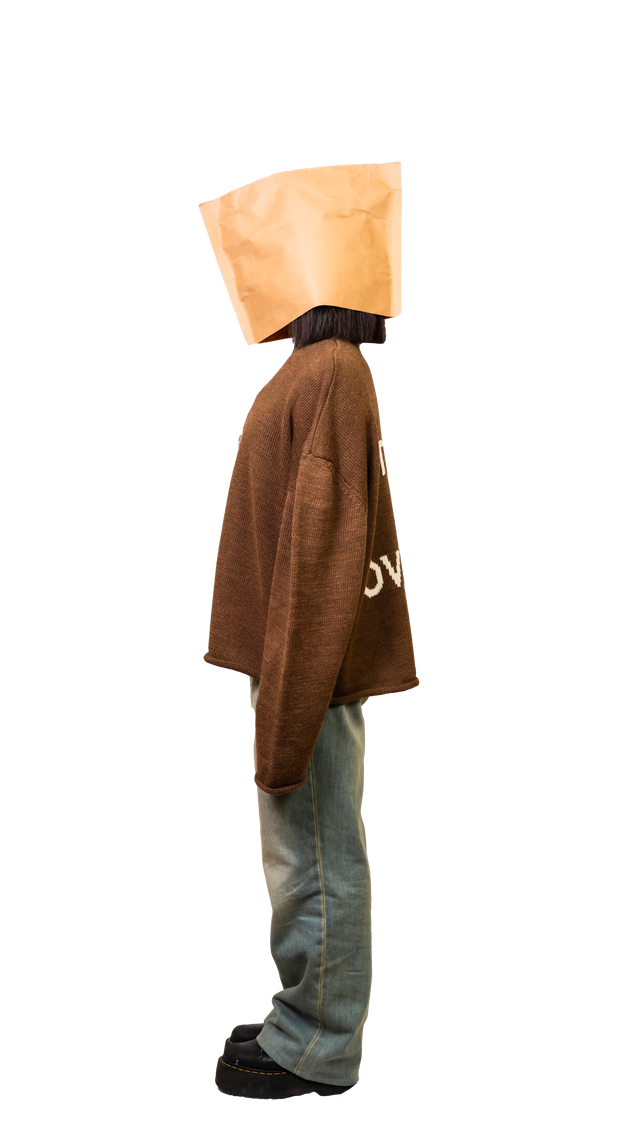 Titties Brown Crop Sweater - Pogostore.it