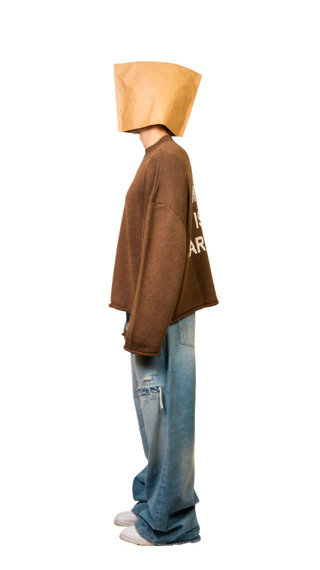 Hard Brown Crop Sweater - Pogostore.it