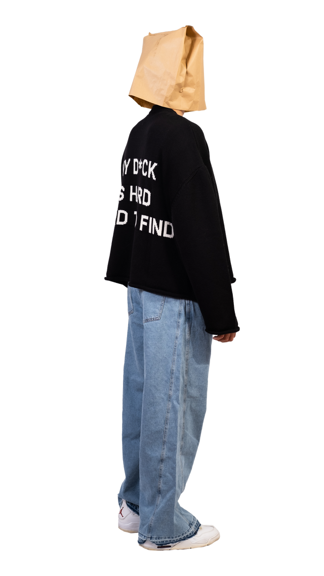 Hard Black Crop Sweater - Pogostore.it