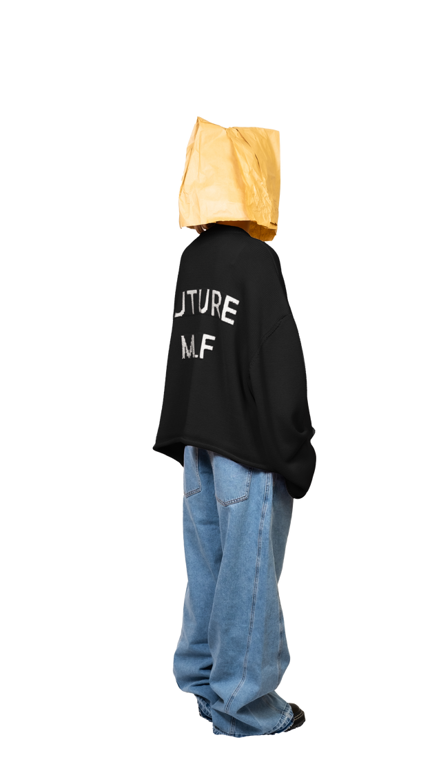 Milf Black Crop Sweater