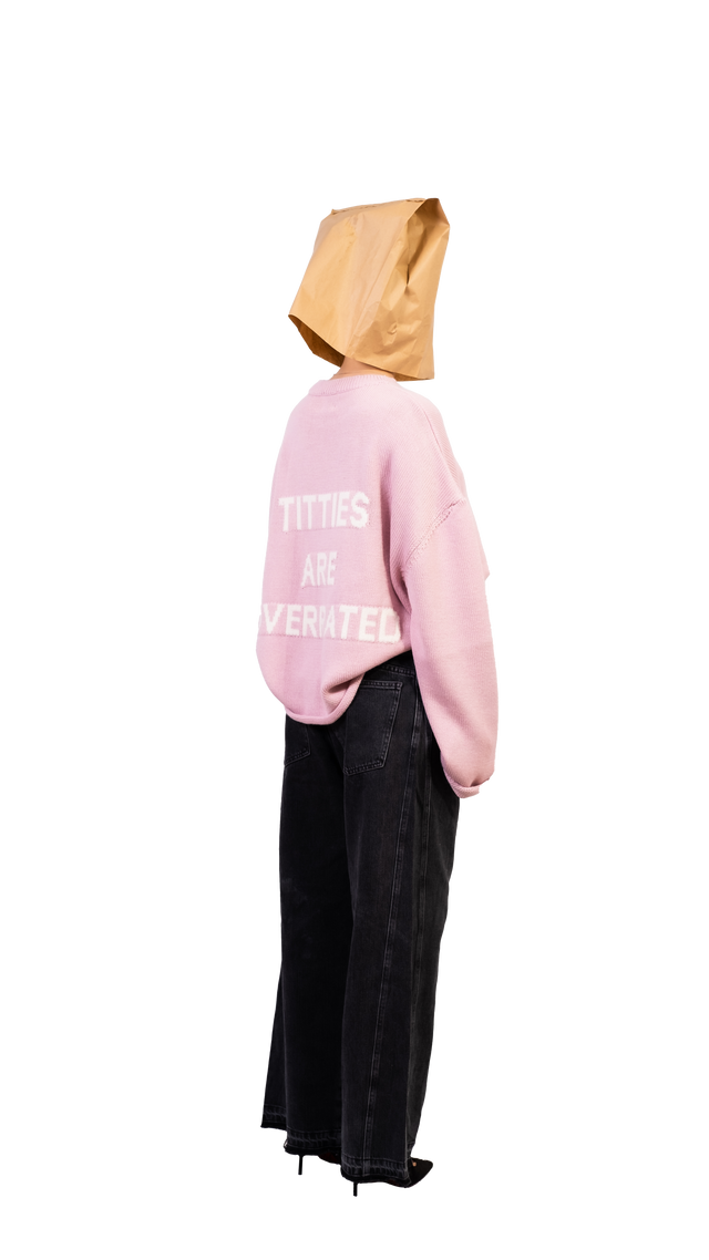 Titties Pink Crop Sweater - Pogostore.it