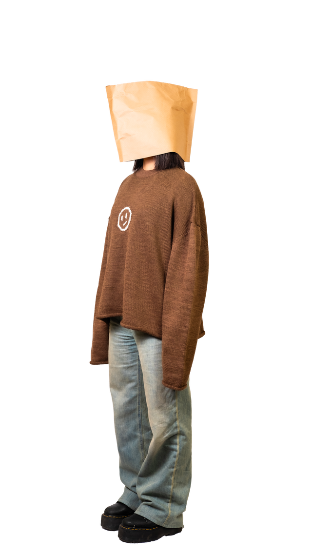 Titties Brown Crop Sweater - Pogostore.it