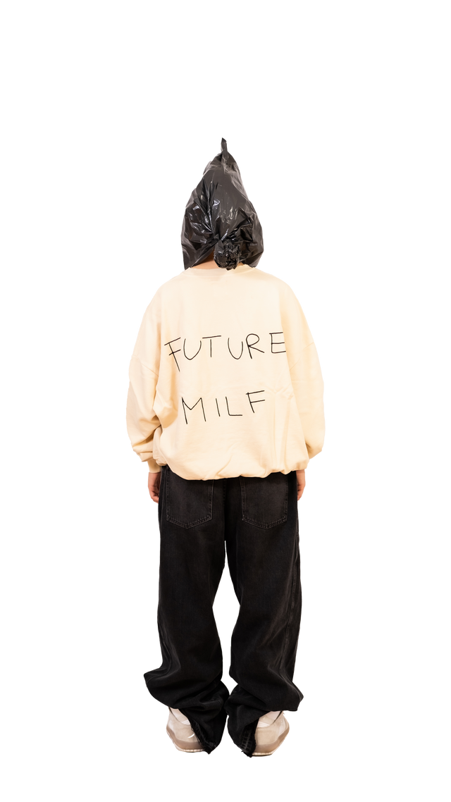 Future Milf Cream Crewneck - Pogostore.it