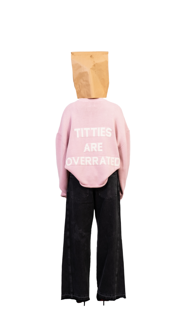 Titties Pink Crop Sweater - Pogostore.it