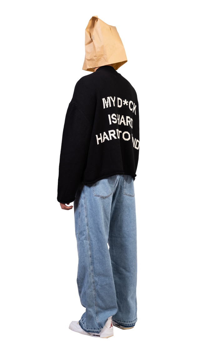 Hard Black Crop Sweater - Pogostore.it