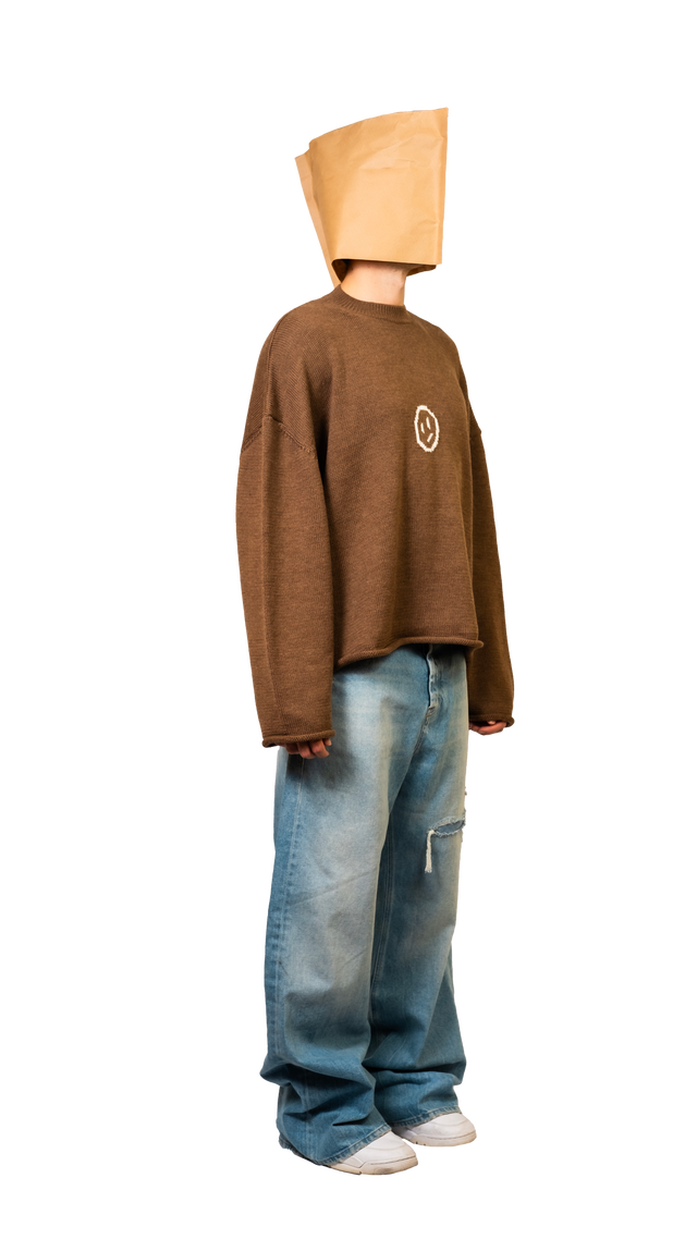 Hard Brown Crop Sweater - Pogostore.it