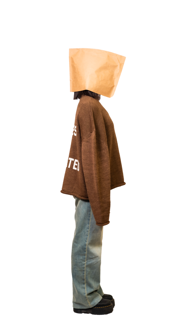 Titties Brown Crop Sweater - Pogostore.it