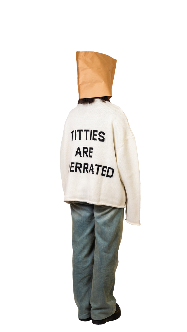 Titties White Crop Sweater - Pogostore.it