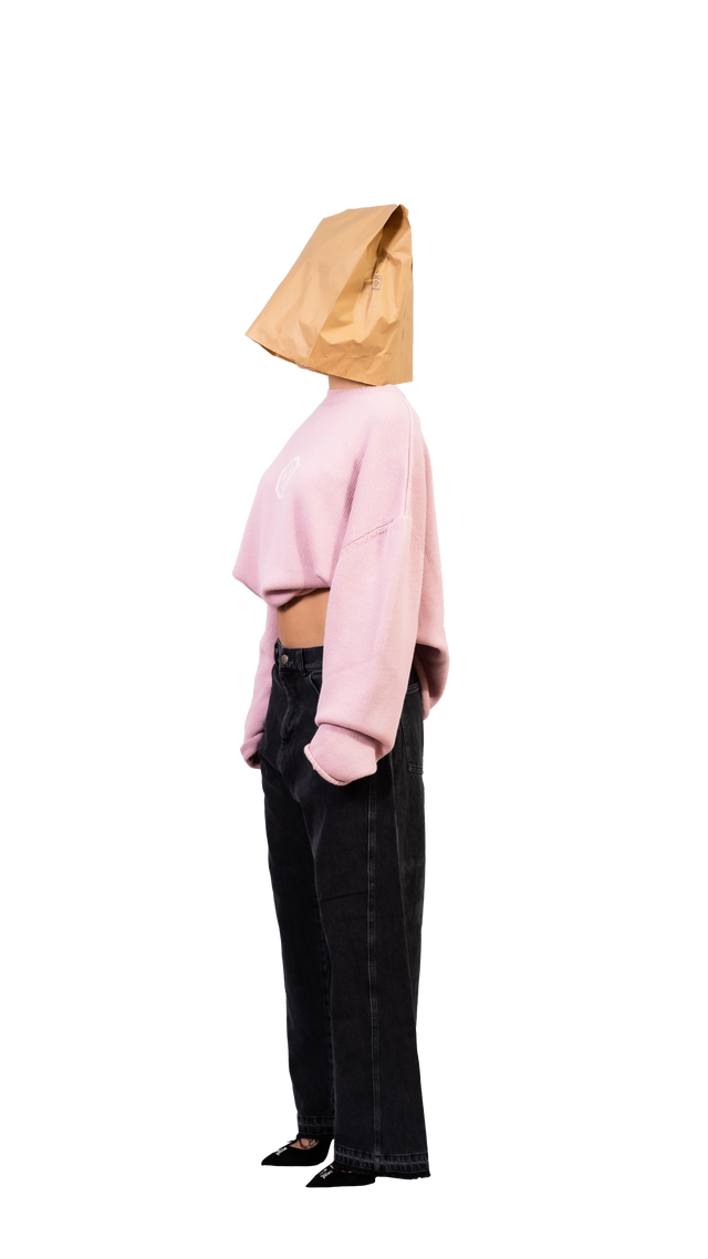 Titties Pink Crop Sweater - Pogostore.it