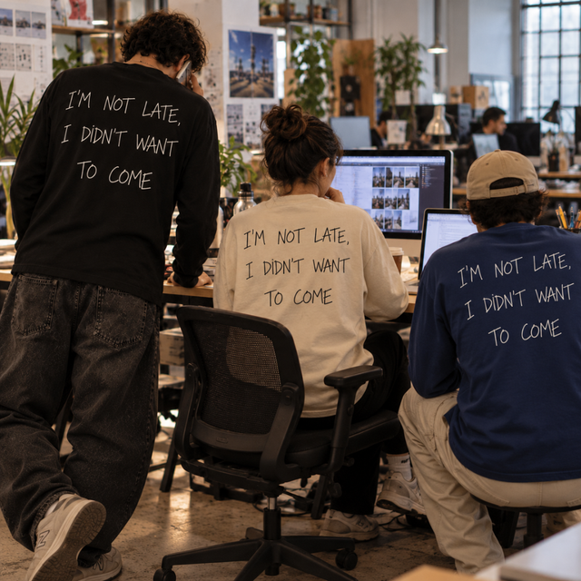 I'm not late Longsleeve