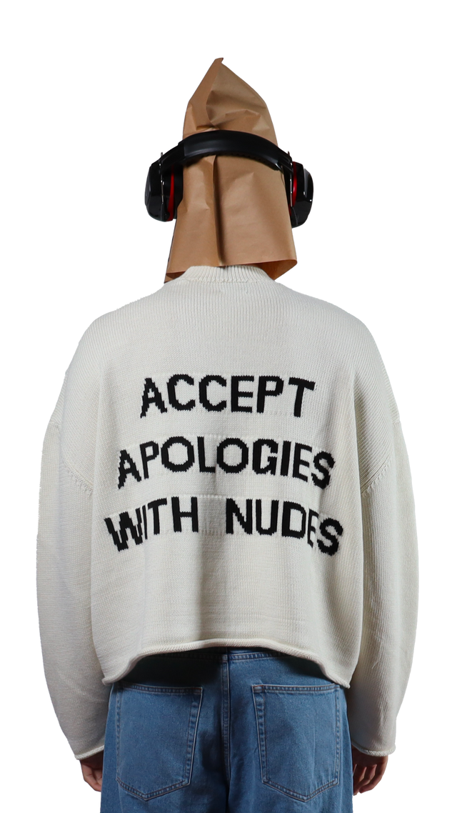 Apologies Crop Sweater