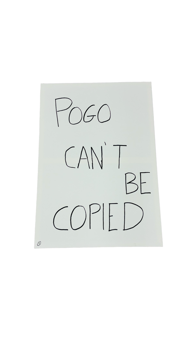 Schizzo su tela "Pogo can't be copied" - Pogostore.it