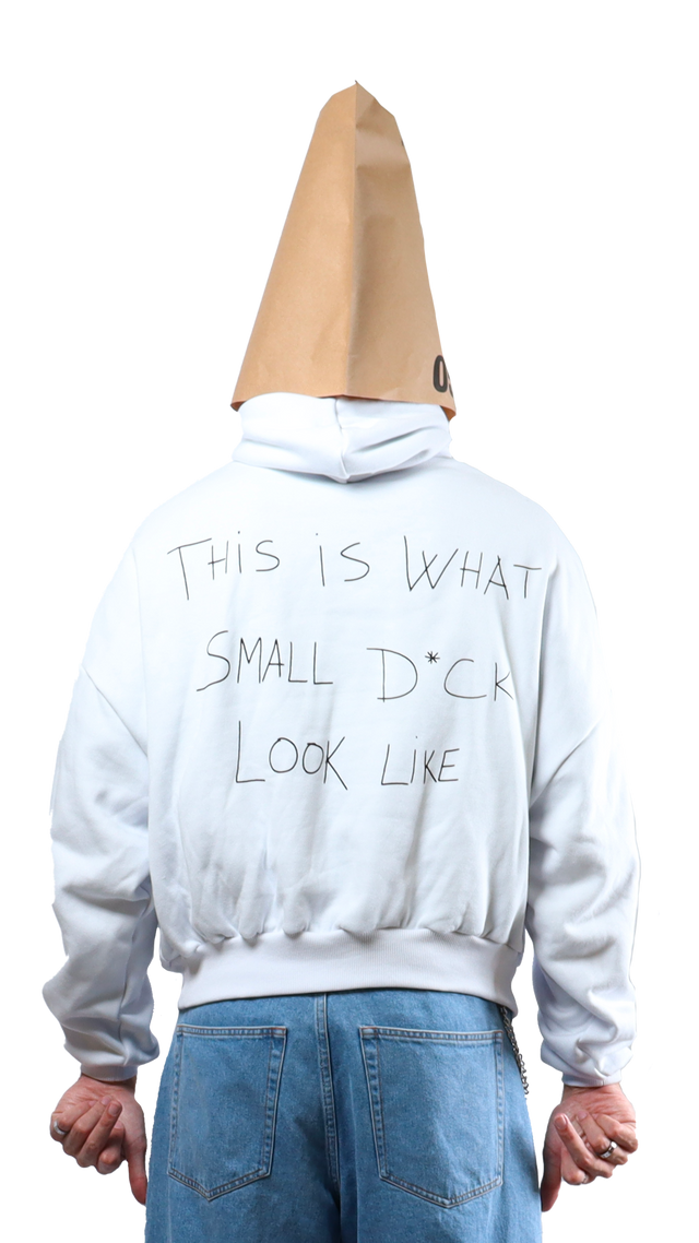 Small D*ck White Hoodie