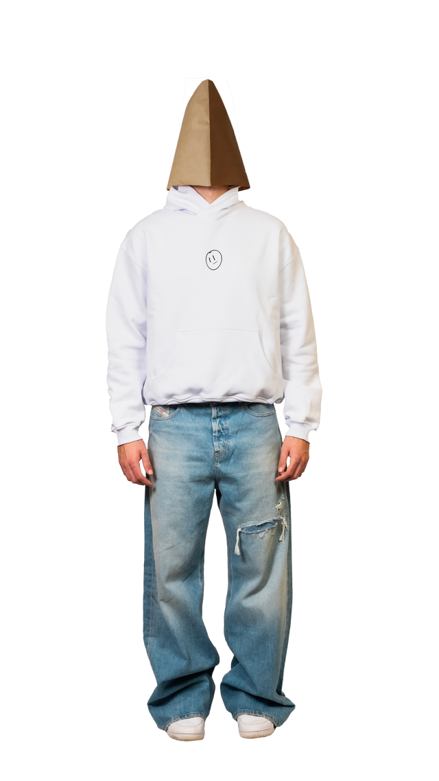 Fuck*d White Spray Hoodie