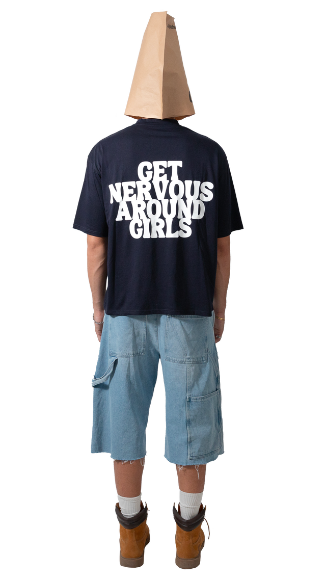 Get Nervous Navy Blue Tee