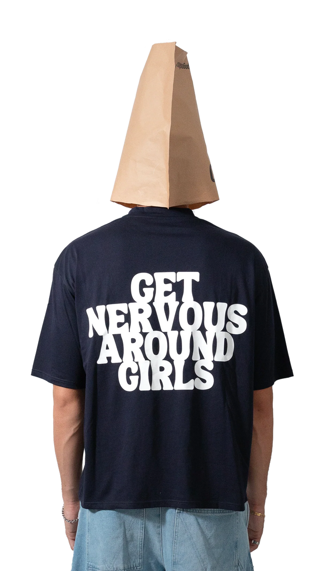 Ponte nervioso camiseta blanca