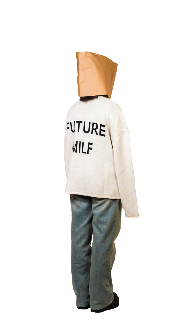 Milf White Crop Sweater - Pogostore.it