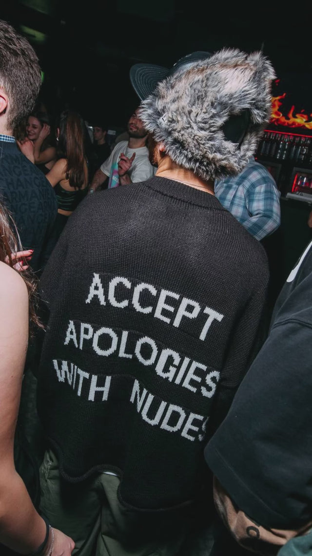 Apologies Crop Sweater